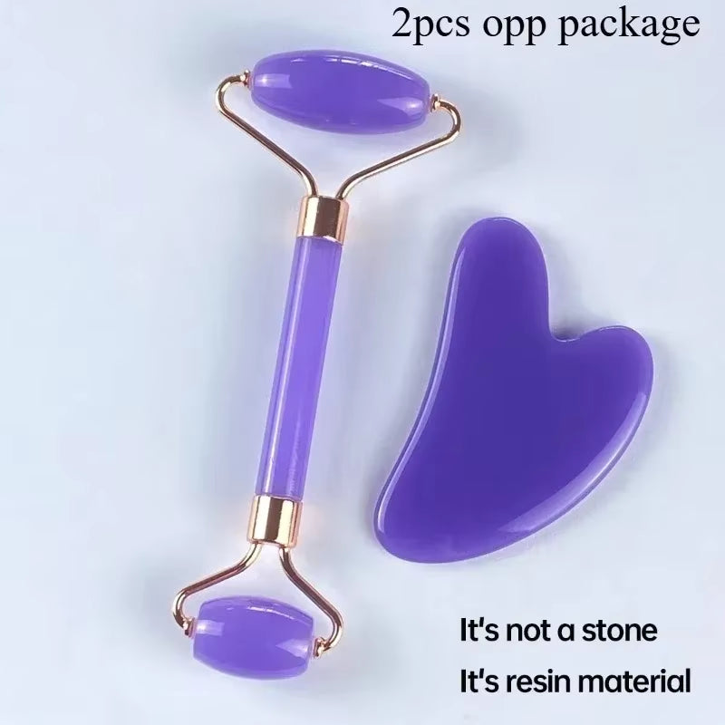 Gua Sha Roller Massager Roller for Face Neck Eye Resin Facial Massage Instrumenr Beauty Health Care Massage Tool Scraping Board